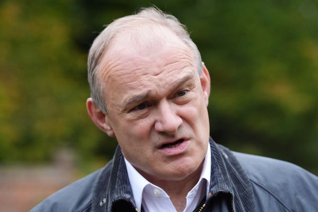 Liberal Democrat leader Sir Ed Davey