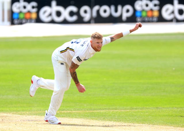 Durham’s Ben Stokes bowling