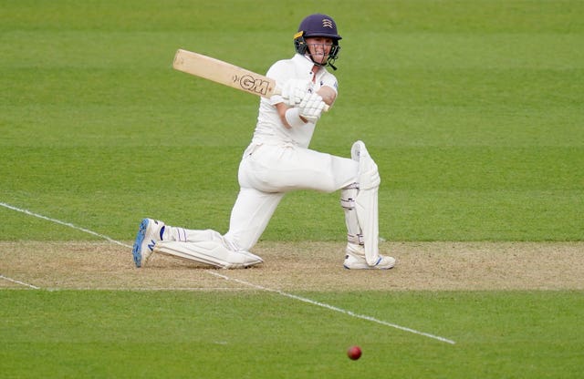 Middlesex's Nick Gubbins rediscovered his form with a hundred on day one of the Bob Willis Trophy fixture at Surrey