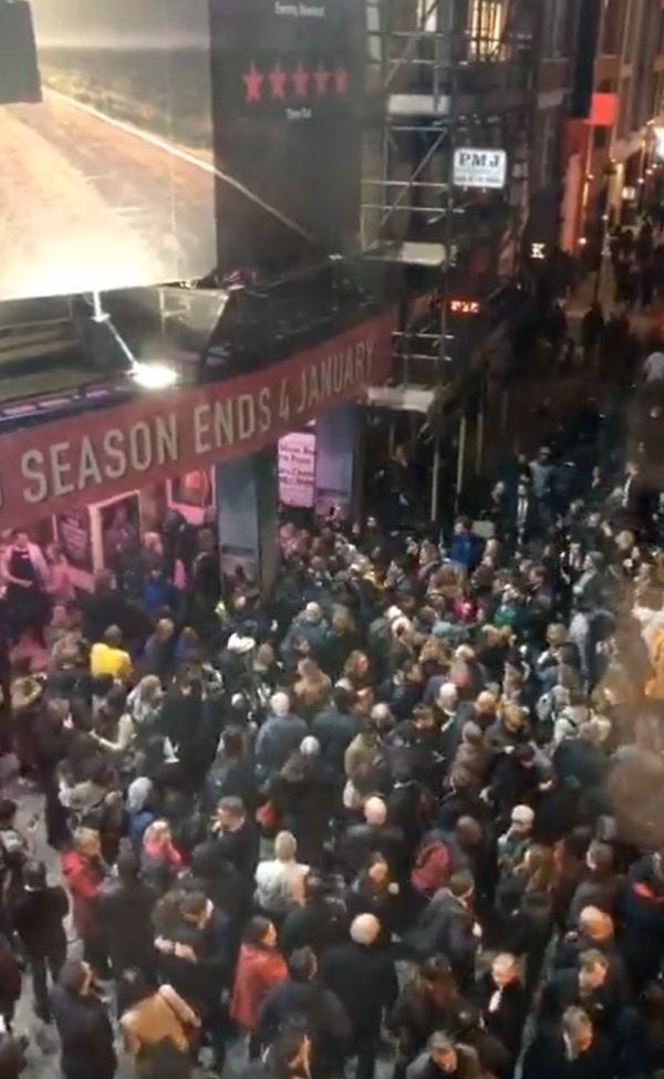 Piccadilly Theatre ceiling collapse
