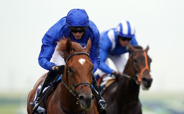 Yibir winning the Bahrain Trophy at Newmarket