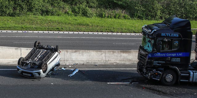 M62 crash