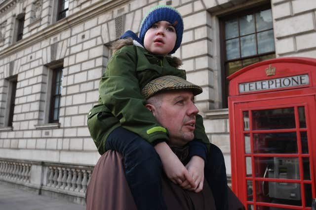 Alfie Dingley travels to Downing Street to submit a petition backing his campaign (PA)