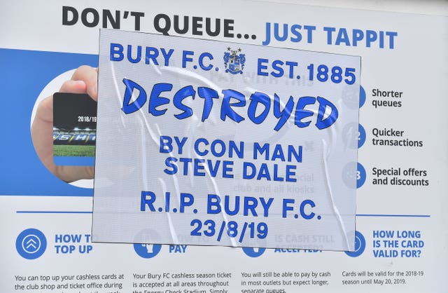 Bury FC Plight