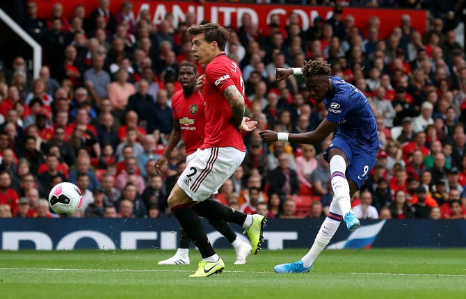 Abraham struck the post early on