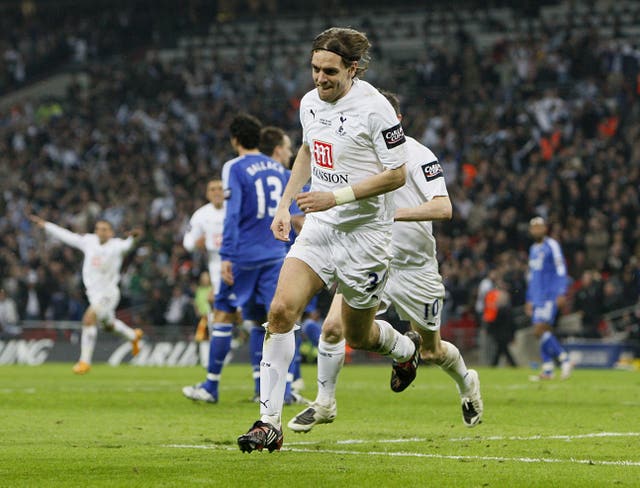 Jonathan Woodgate claimed Tottenham's extra-time winner in the 2008 League Cup victory over Chelsea