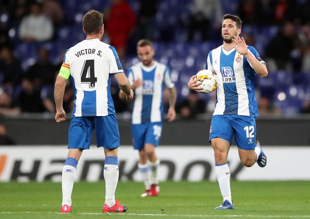 Jonathan Calleri (right) netted a hat-trick