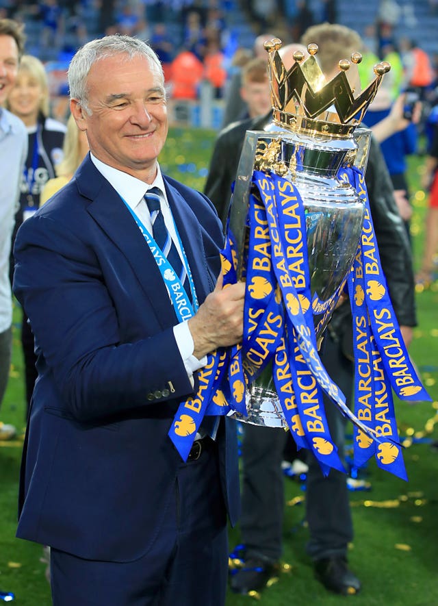 Claudio Ranieri won the Premier League title in 2015-16 with Leicester