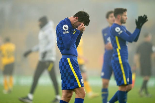 Chelsea’s Mason Mount appears dejected