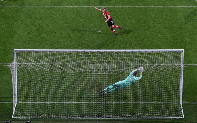 A poor Southampton display was rounded off by a late penalty miss from captain James Ward-Prowse