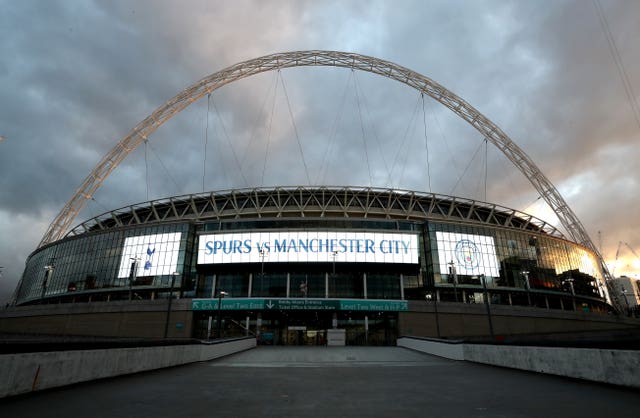 Spurs have been playing at Wembley since the start of last season (Nick Potts/PA)