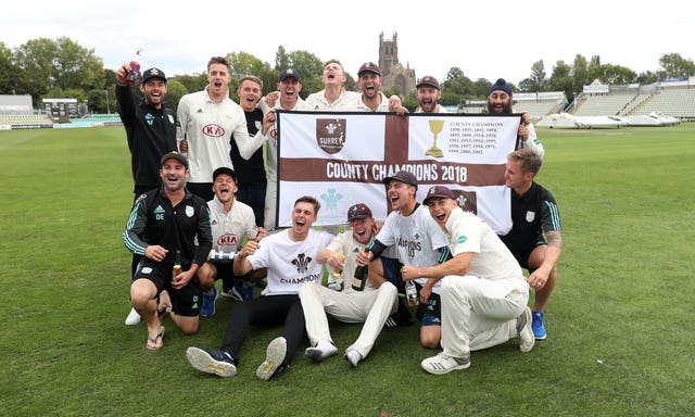 Surrey were crowned County Championship winners two seasons ago