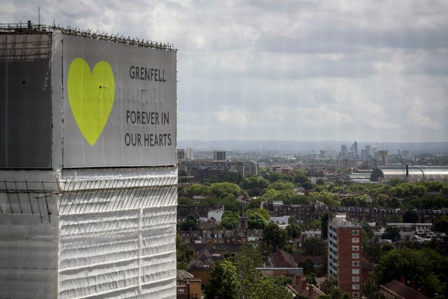 Tower block fire in London