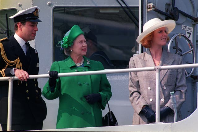 Duke of York, the Queen, and the Duchess of York