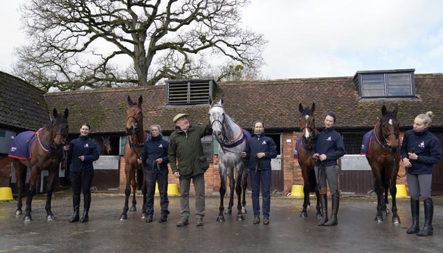 Paul Nicholls with his five Grand National runners