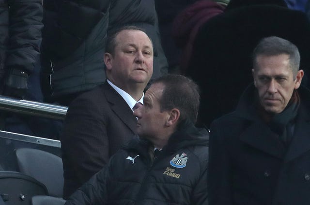 Mike Ashley, left