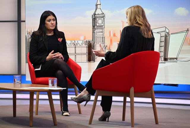 Culture Secretary Lisa Nandy appearing with Laura Kuenssberg