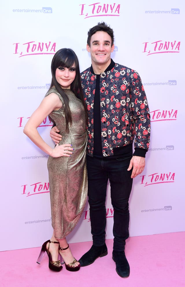 Max Evans and his Dancing on Ice partner Ale Izquierdo (Ian West/PA)