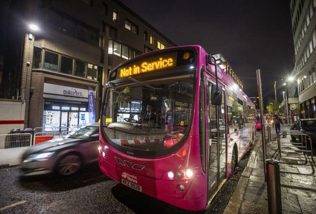 Buses attacked in Belfast