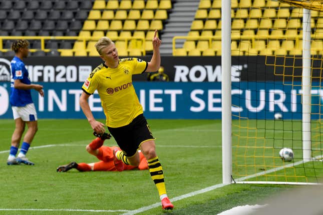 City have been linked with a big-money move for Dortmund's Erling Haaland