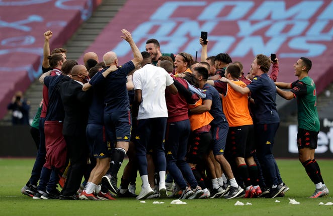 Aston Villa retained their Premier League status by a single point