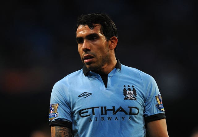 Former Manchester City striker Carlos Tevez was one of those affected by the attack on the Boca bus (Martin Rickett/PA).