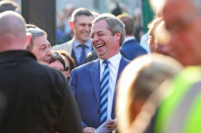 Former Ukip leader Nigel Farage