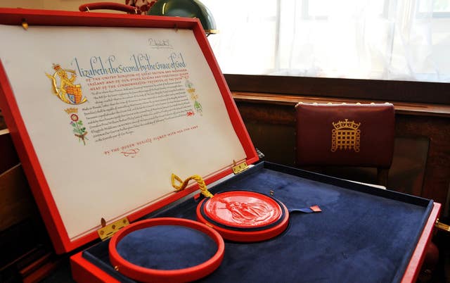 The 'Instrument of Consent' for Prince William's marriage to Kate Middleton (PA)