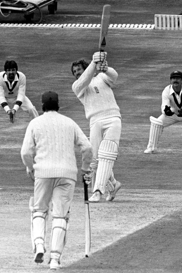 Ian Botham hits out against Australia at Headingley in 1981
