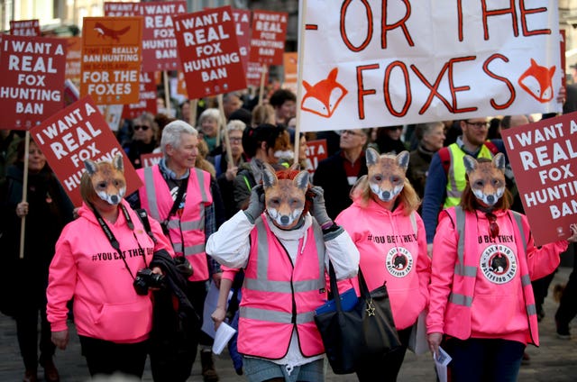Anti-fox hunting march