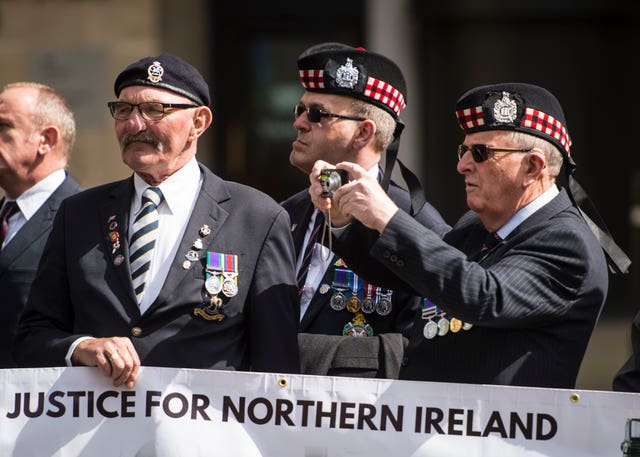 Justice for Northern Ireland Veterans protest