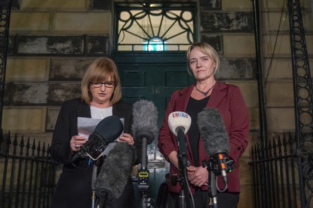 Sandie Peggie and Margaret Gribbon