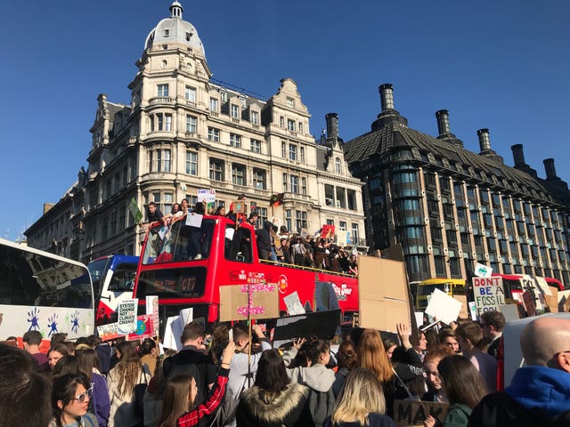 Climate change protest