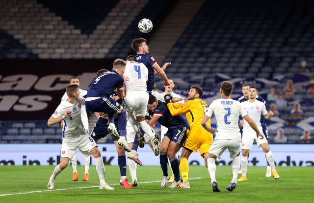Declan Gallagher showed his threat at set-pieces