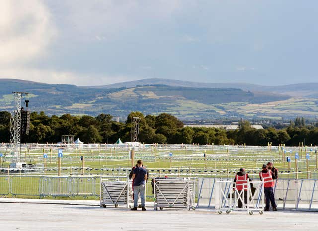 The final preparations are being made in Phoenix Park