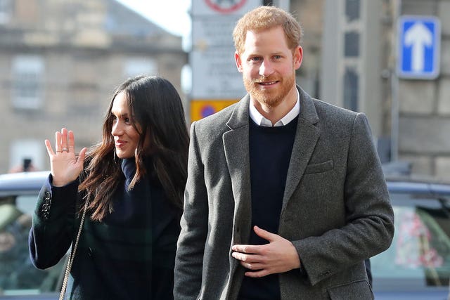 Prince Harry and Meghan Markle will tie the knot in May (Owen Humphreys/PA)