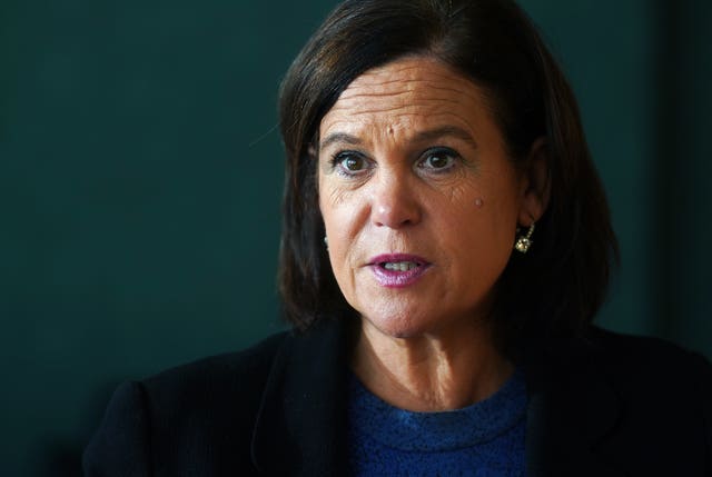 Sinn Fein leader Mary Lou McDonald
