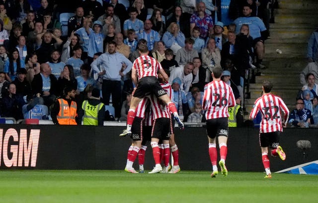 Sunderland players celebrate