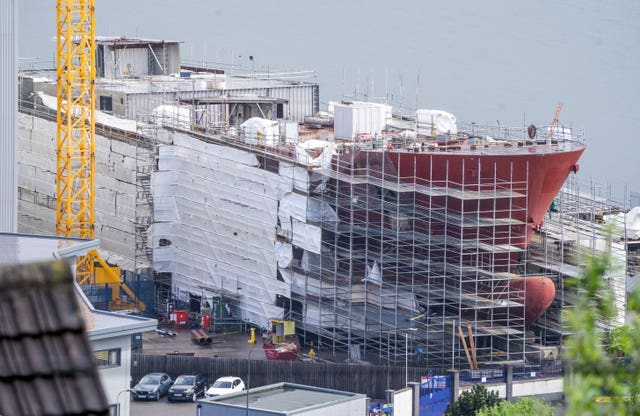 Ferry under construction