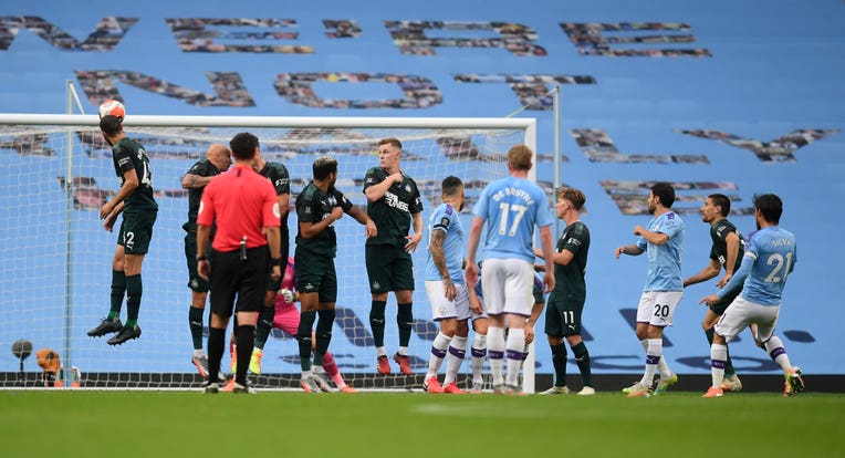 David Silva curls home a free-kick