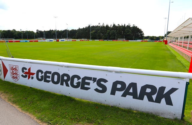 Faye White coaches at St George's Park