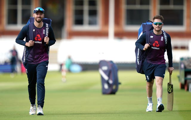 James Vince, left, and Liam Dawson were part of the England squad which won the 2019 World Cup (John Walton/PA)
