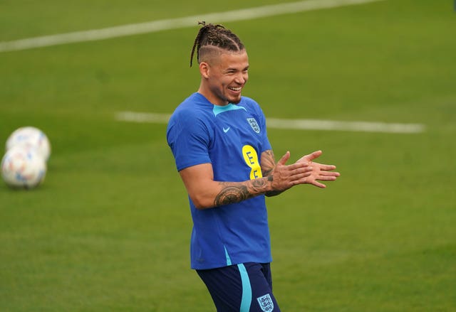 Kalvin Phillips during an England training session