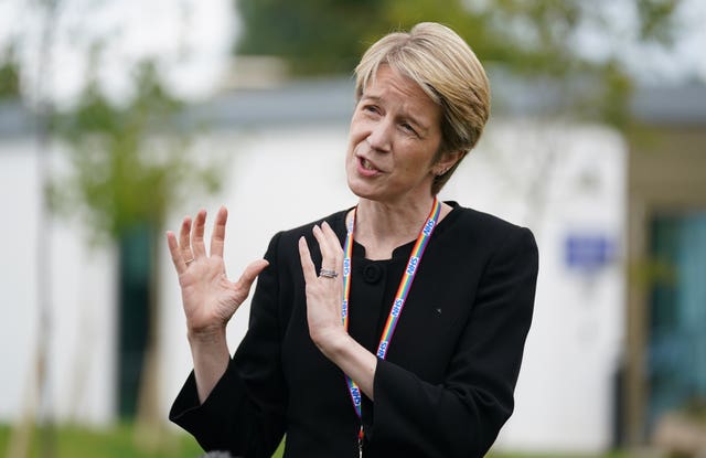 NHS England chief Amanda Pritchard said women should feel they can talk openly about the menopause (Jacob King/PA)