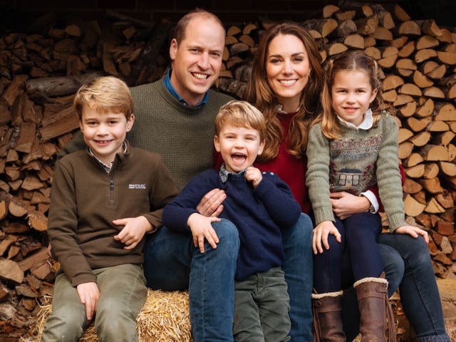 The Cambridge family's Christmas card