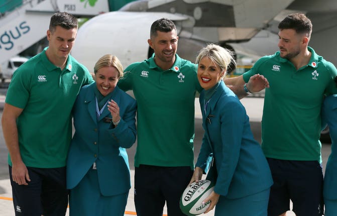 Ireland Depart for the Rugby World Cup