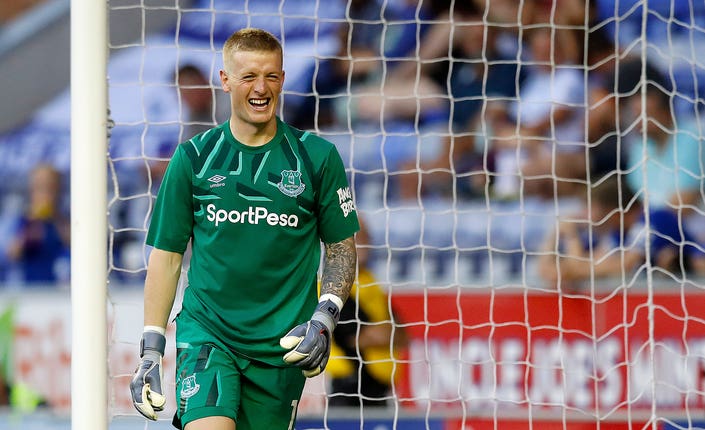 Jordan Pickford welcomes the competition for a place