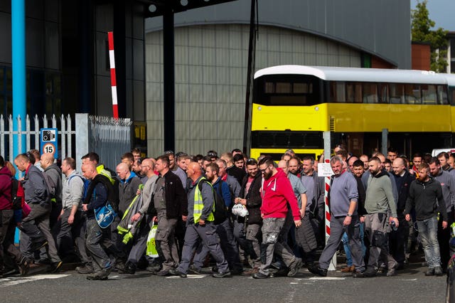 Wrightbus workers