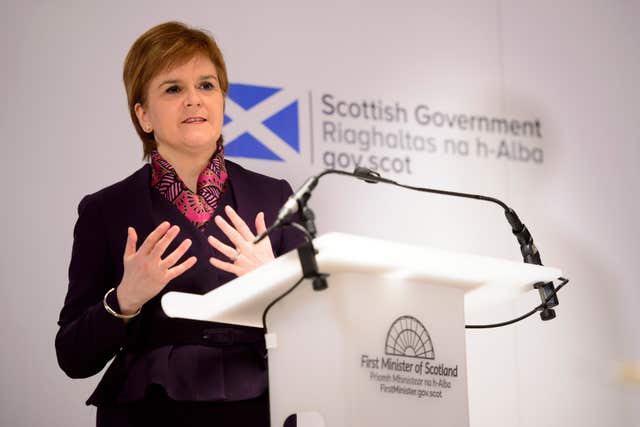 Nicola Sturgeon launches Scottish Government Brexit analysis (John Linton/PA)