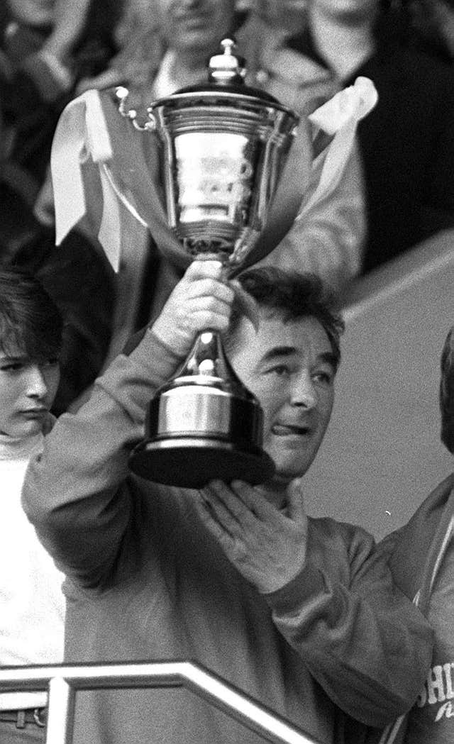 Clough won trophies with Derby and Nottingham Forest